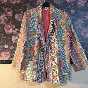 Colorful Geometric Women's Jacket